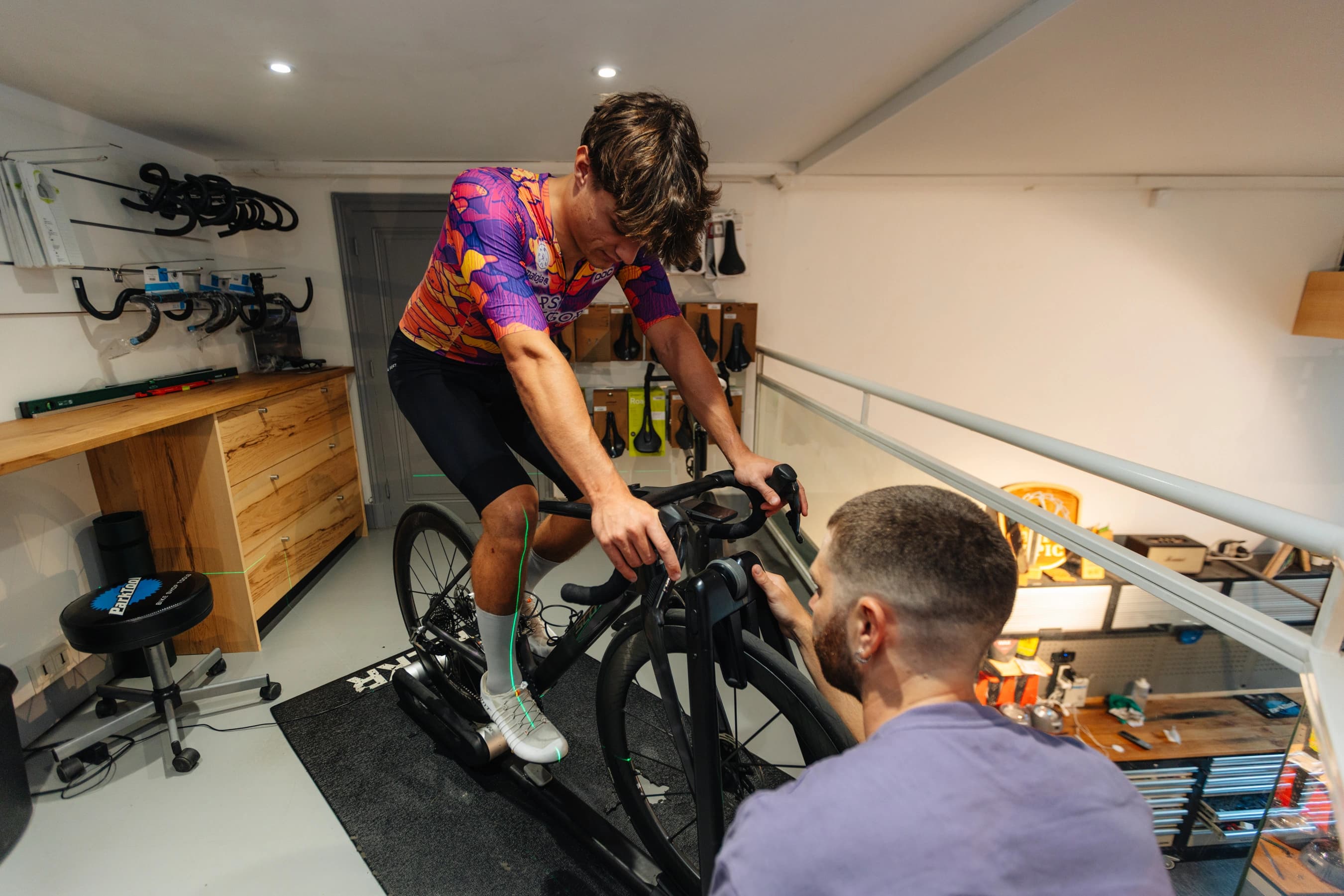 Analyse posturale sur vélo chez Hors Catégorie